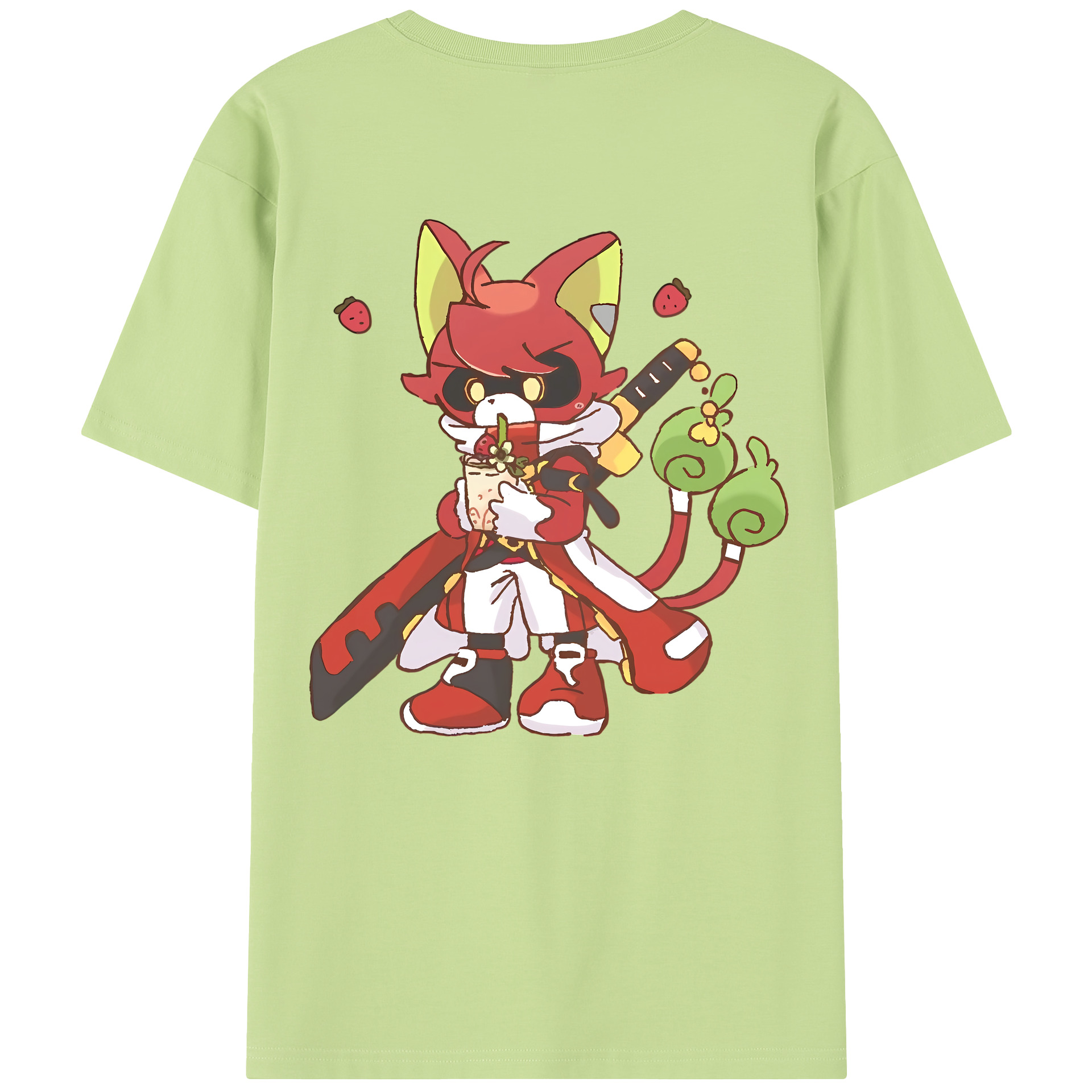 （画像用） 妖怪ウォッチ Yo-kai Watch 綿100％半袖Tシャツ（背面プリント）